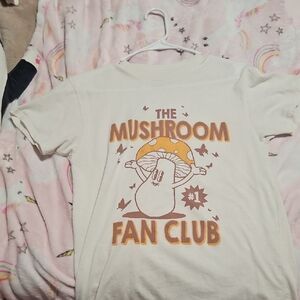 Kids Mushroom Fan Club T-Shirt - White